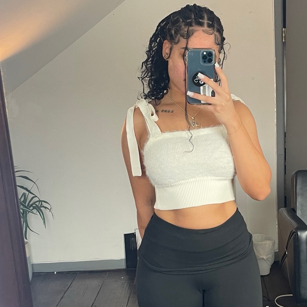 White Crop Top